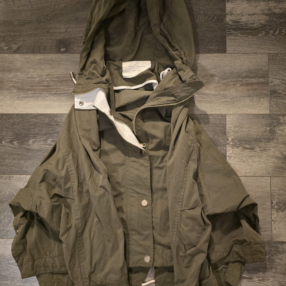Zara Woman Khaki Outerwear